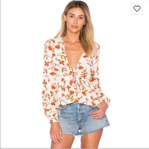 Revolve Lovers & Friends Hermosa Blouse XS